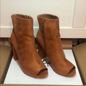 J Adams Suede camel boots